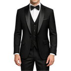 TRAJE DE TRES PIEZAS BLACK MONARCH