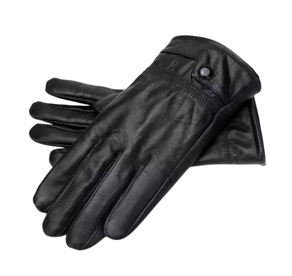 GUANTES DE CUERO OLD NOIR
