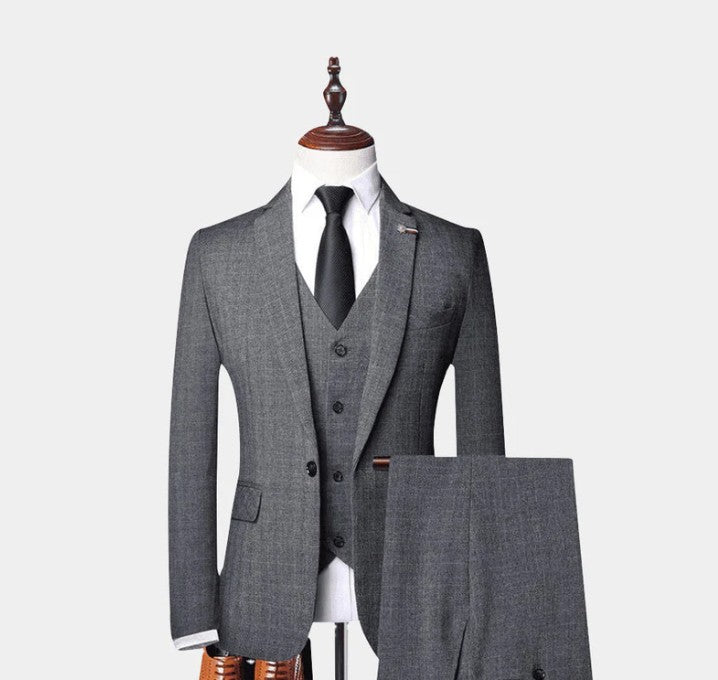 TRAJE DE TRES PIEZAS GRAY ORACLE