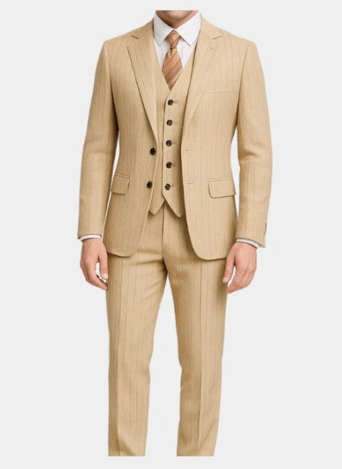 TRAJE DE TRES PIEZAS DON CARMESÍ