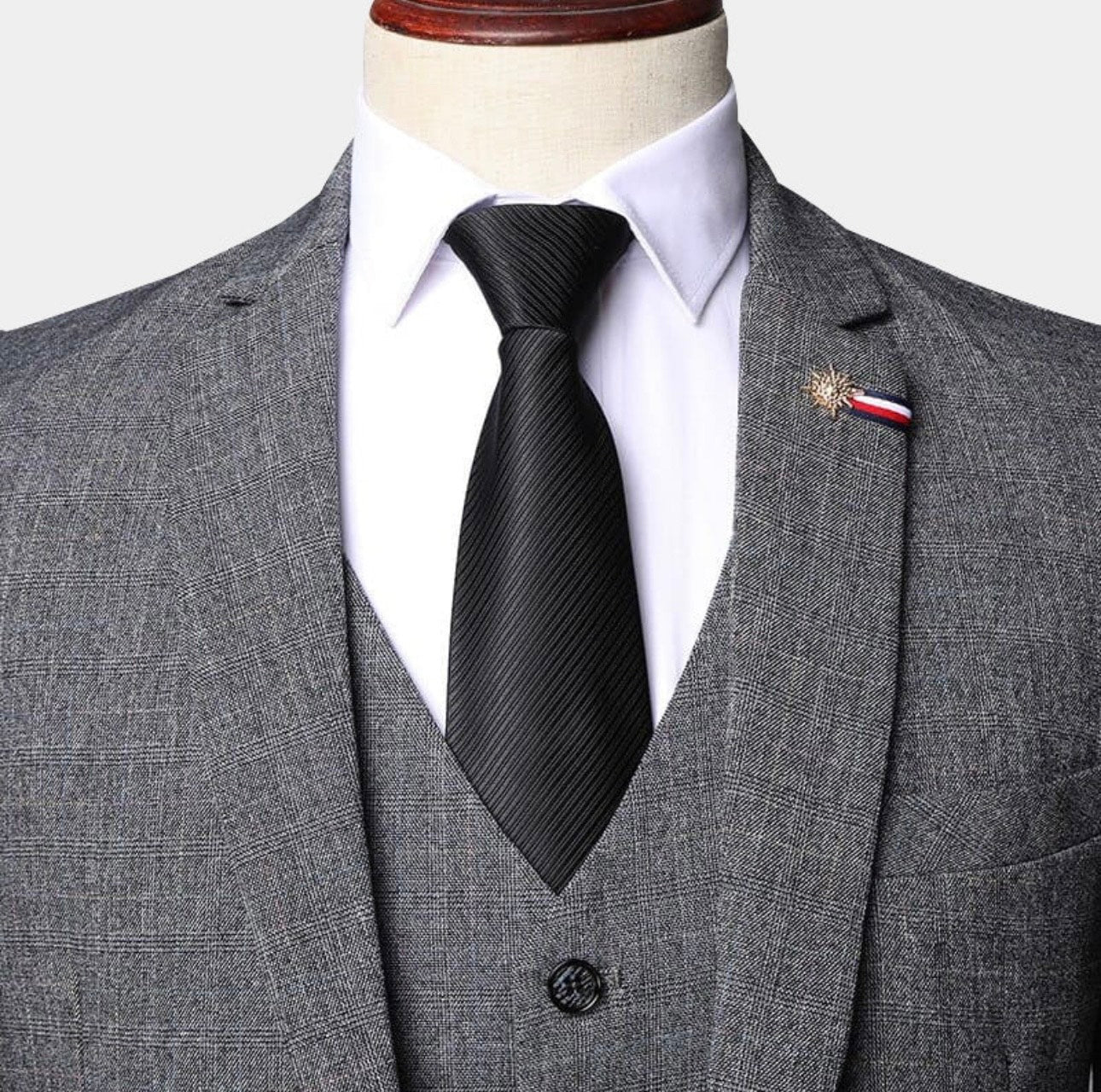 TRAJE DE TRES PIEZAS GRAY ORACLE