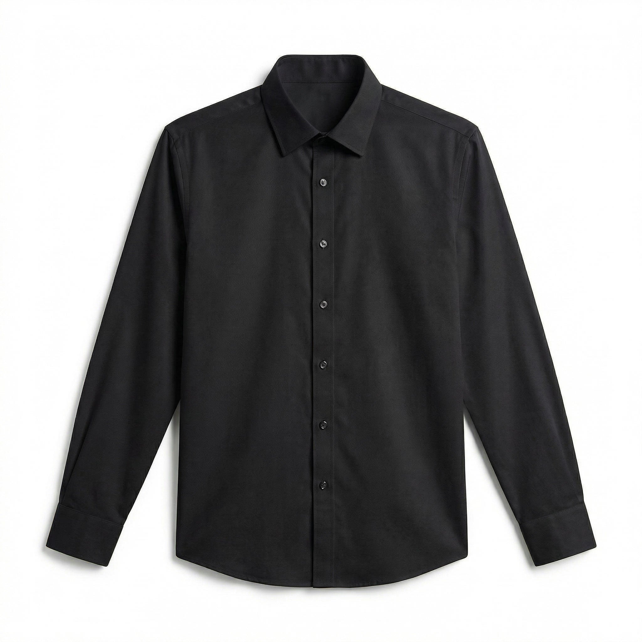 CAMISA NEGRA CLÁSICA ATEMPORAL